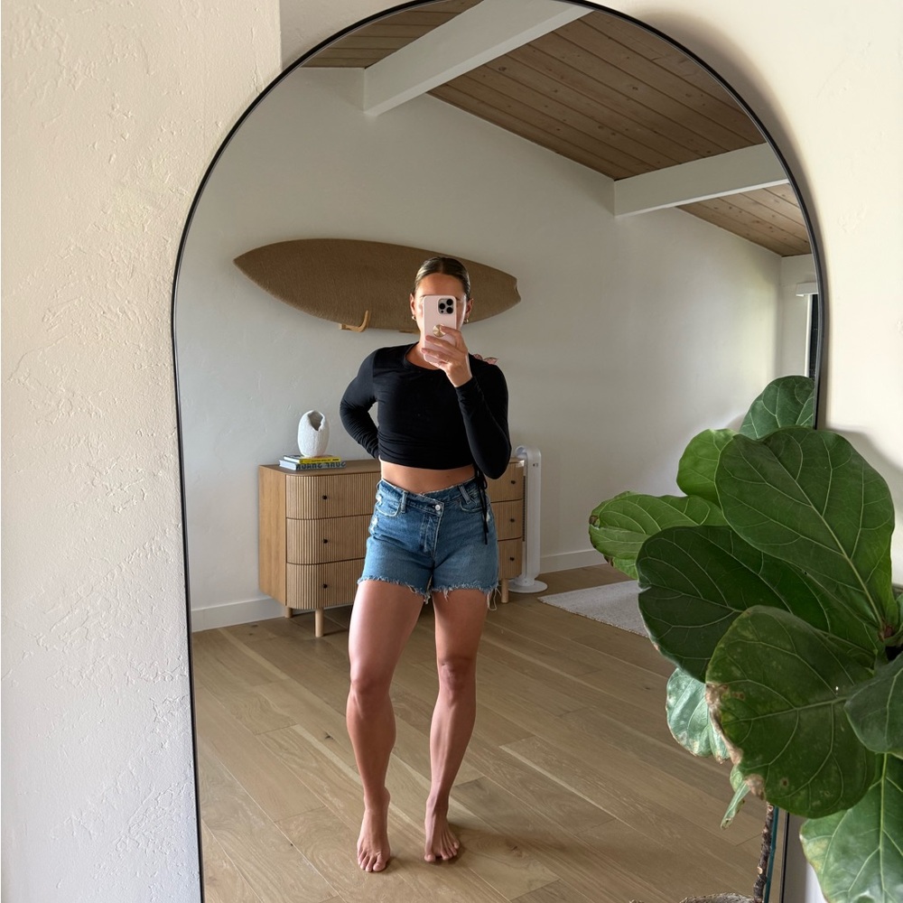 Abercrombie & Fitch High Rise Denim Shorts